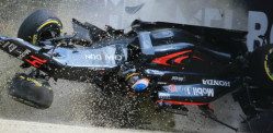 Alonso Mclaren crash top image