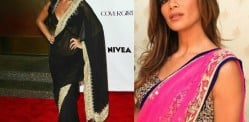 Western Beauties looking Amazing in Sarees Western Beauties looking Amazing in Sarees