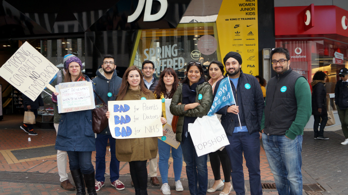 NHS Junior Doctors strike in Birmingham