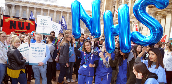 NHS Junior Doctors strike in Birmingham
