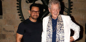 Aamir Khan chats to Sir Ian McKellen