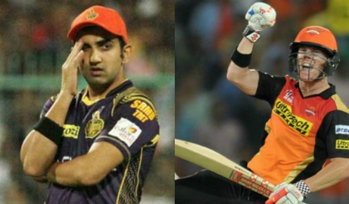 IPL Gambhir and Warner Additional Image