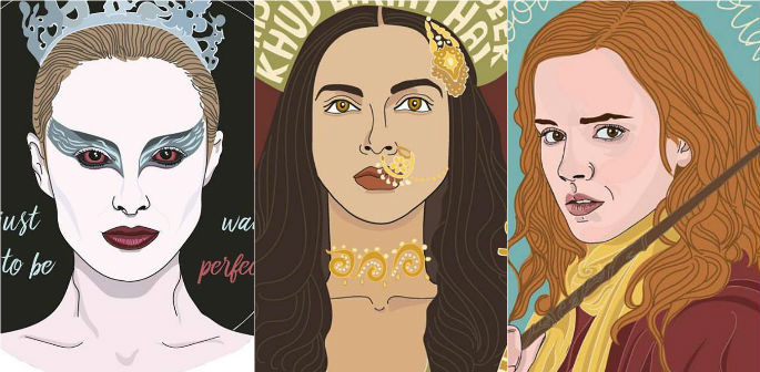 Indian artist honours Strong Female Film Characters