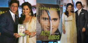 Sania Mirza launches autobiography with Shahrukh Khan