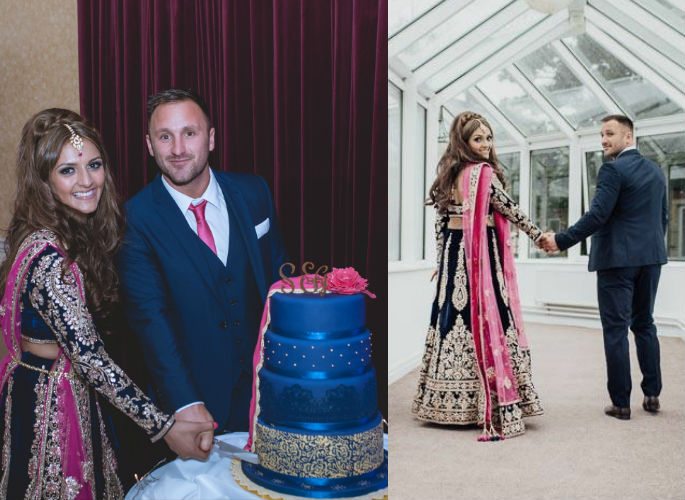 Bridal Lehenga inspires A Spectacular Wedding Cake