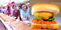 Indian Restaurant makes World’s longest Vada Pav