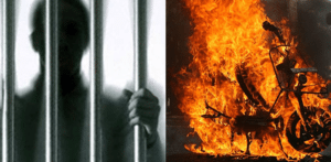 Indian Man not allowed to meet Wife burns In-Laws bike