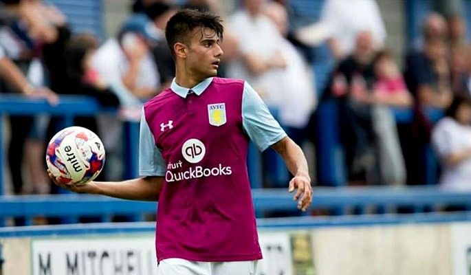 Easah Suliman is on loan at Chletenham Town from Aston Villa