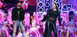 Iulia Vantur dances to Salman Khan’s songs on stage