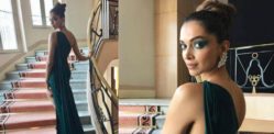 Deepika Padukone wows in Antique Green at Cannes 2017
