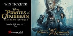 Win Tickets to see Pirates Of The Caribbean: Salazar’s Revenge