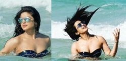 Priyanka Chopra heats up the Beach in hot Black Bikini