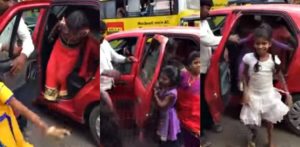 20 Children are transported by One Small Car in India