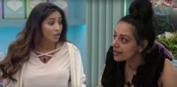 Big Brother's Sukhvinder and Kayleigh argue Hair Brushing in Kitchen