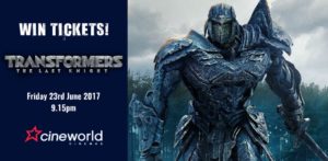 Win Tickets to see Transformers: The Last Knight