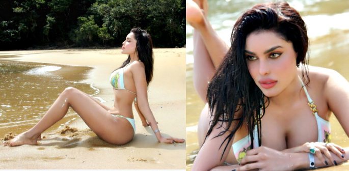 Bigg Boss Contestant Gizele Thakral sizzles in Bikini on Holiday.