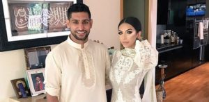 Amir and Faryal standing together