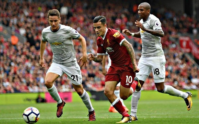 Statistics show Liverpool’s dominance with the ball against their bitter Manchester rivals. 