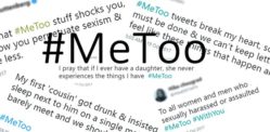 College of tweets using the #MeToo hashtag