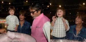 AbRam with SRK and Amitabh