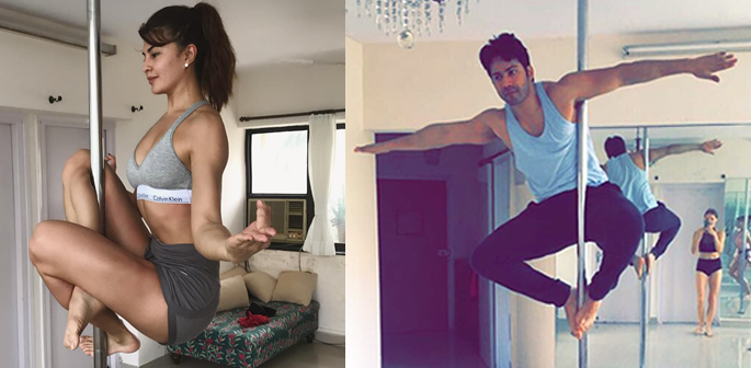 Jacqueline Sexy Bf - Jacqueline Fernandez gives Varun Dhawan Pole Dance Lessons | DESIblitz