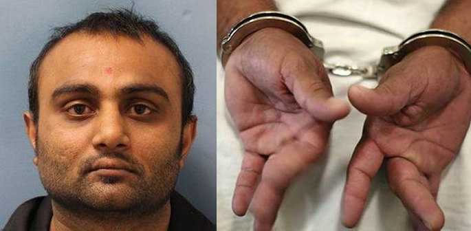 Suresh Varsani and handcuffs