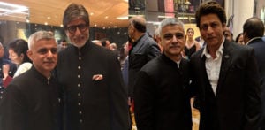 Sadiq Khan with SRK and Amitabh
