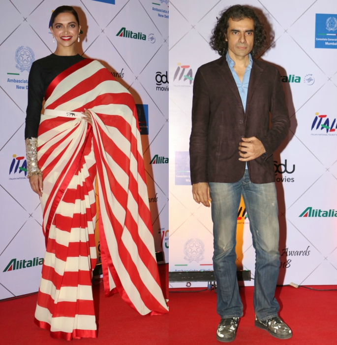 Deepika and Imtiaz on red carpet