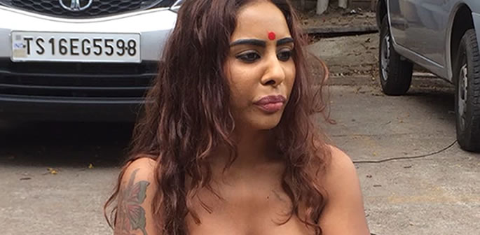 685px x 336px - Sri Reddy protests Topless against Tollywood 'Casting Couch' | DESIblitz