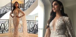 Deepika Padukone Shines in White Lace and Sheer at Cannes 2018