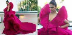 Deepika Padukone goes Dramatic in Pink at Cannes 2018