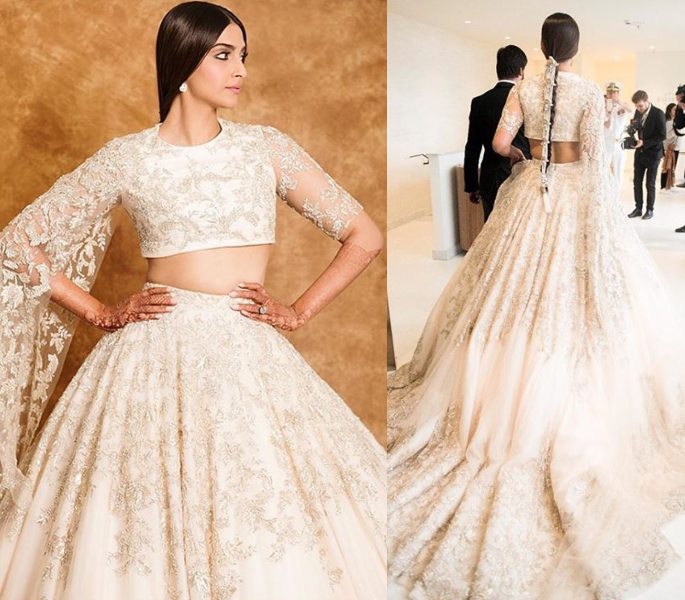 Sonam Kapoor defines the Desi Bridal Look at Cannes 2018