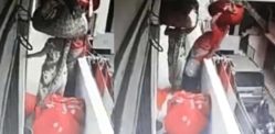 Indian Clothes Worker Falls over Balcony losing her Balance