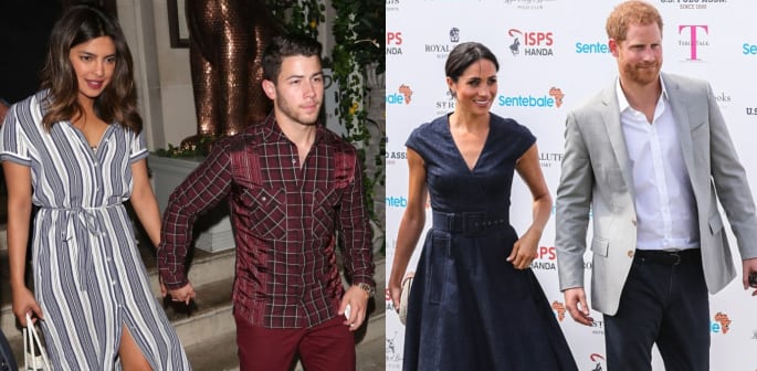 Priyanka & Nick share Engagement News with Prince Harry & Meghan