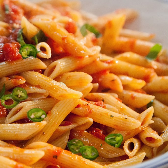 desi recipes spicy pasta