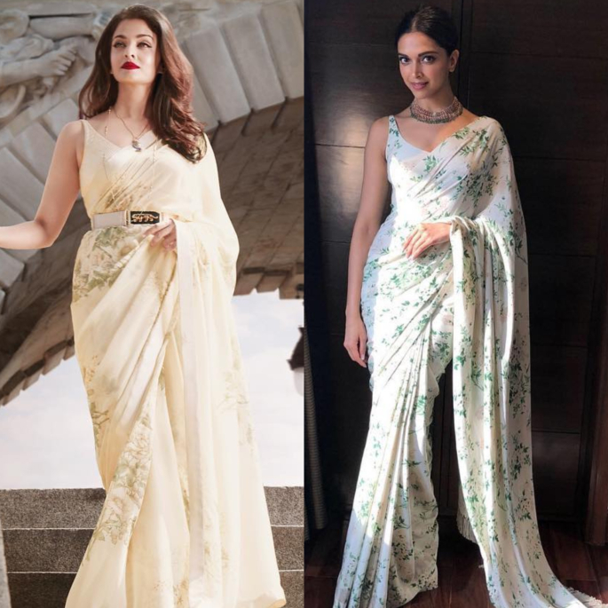 Flowing Floral In article saree (1)