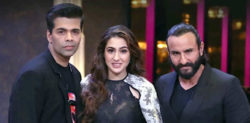Saif Ali Khan & Sara Ali Khan film for Koffee with Karan 6