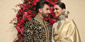 Deepika and Ranveer look stunning for Wedding Reception f