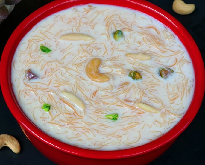 Sweet and Savoury Snacks Enjoyed in a Bengali Household - dudh shemai