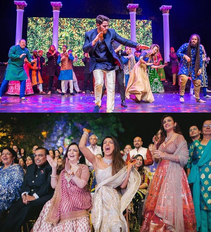Priyanka Chopra and Nick Jonas Marry in their First Ceremony - sangeet party