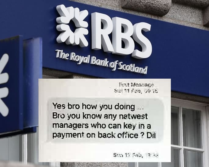 Bank Worker and Football Mate jailed for £200,000 RBS Bank Fraud - Text