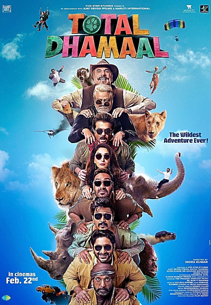 Join the Wild Adventure in the Trailer for Total Dhamaal - Poster