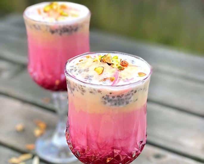 5 Delicious Flavours of Falooda you Must Try at Home - rose