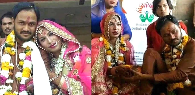 Indian Man marries Transgender Person against Family Wishes f