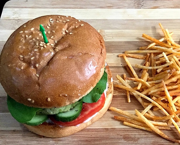 5 Desi-style Burger Recipes to Make at Home - matar paneer