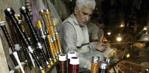 Pakistan's Sialkot the Maker of Bagpipes f