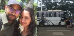 Holiday Couple held up on Bus in Peru by Armed Gang f