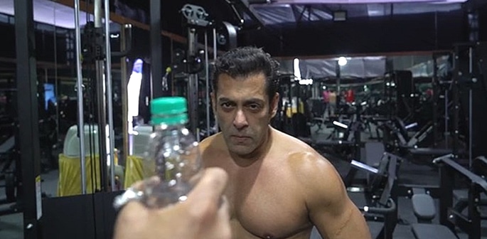 Salman Khan does the Bottle Cap Challenge with a Twist f