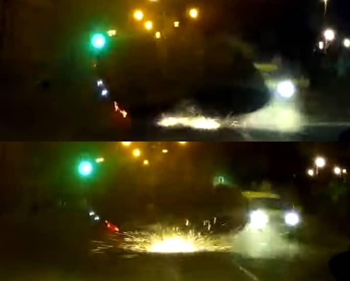 Man flips over Mercedes in Dangerous 90mph Police Chase - car rolls