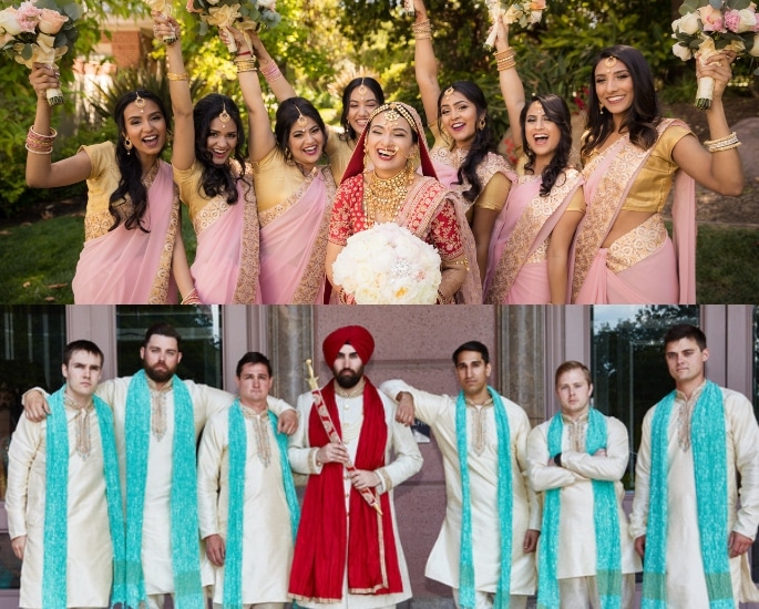 10 things that happen at British Asian weddings-Bridesmaids and groomsmen